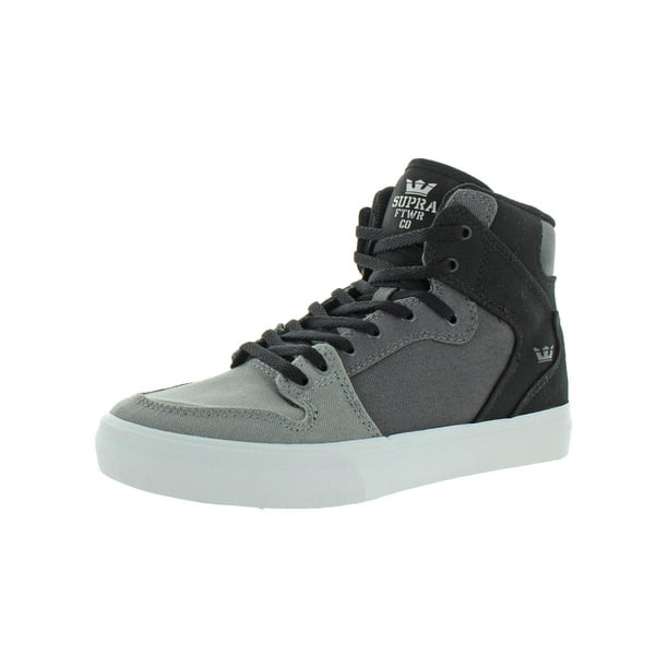 Supra Mens Vaider Lace Up Active Gym Sport Hi Tops Light Grey Trainers Supra Mens Vaider Lace Up Active Gym Sport Hi Tops Light Grey Trainers